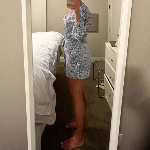 Blue and White Romper - Picture 2 of 5